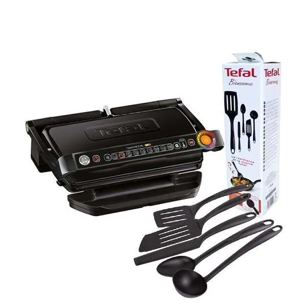 Электрогриль Tefal GC7228 OptiGrill + XL + Кухонный набор Bienvenue (K001A504) ЕС