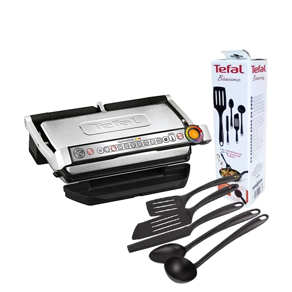 Электрогриль Tefal GC722D34 OptiGrill+ XL + Кухонный набор Bienvenue (K001A504) ЕС