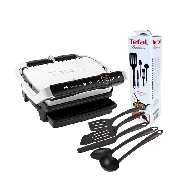 Электрогриль Tefal GC750D30 OptiGrill Elite + Кухонный набор Bienvenue (K001A504) ЕС