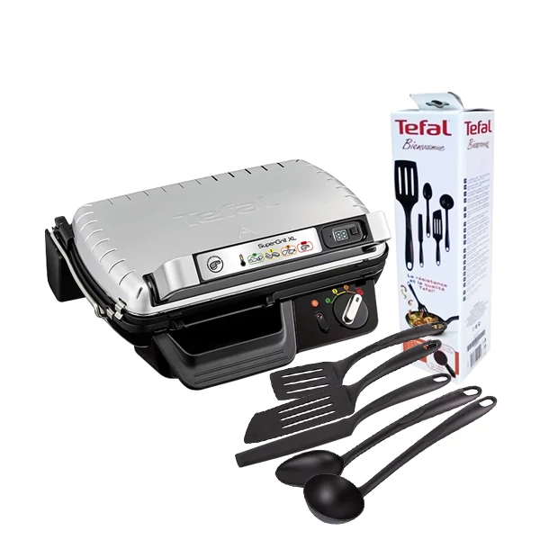 Электрогриль Tefal Super Grill XL GC461B34 Кухонный набор Bienvenue (K001A504) ЕС
