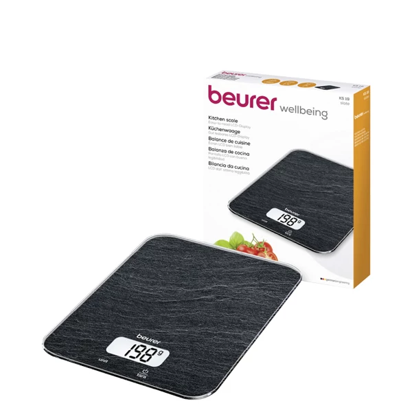 Весы кухонные Beurer KS 19 Slate Электронные ЕС