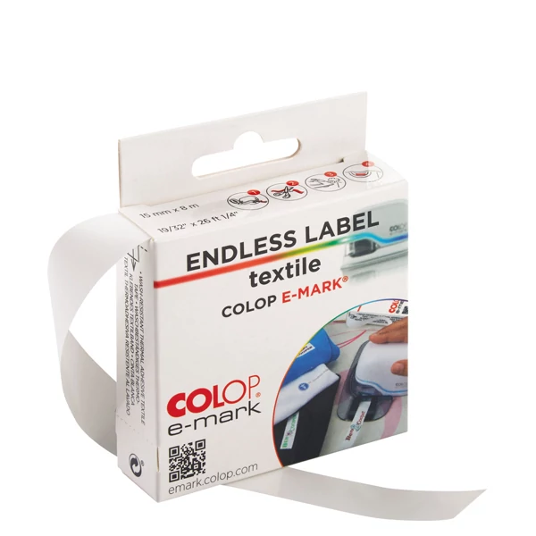 Этикетка E-Mark Create Endless Label Textile из ткани для электронного штампа ЕС