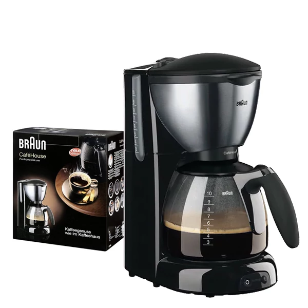 Кофеварка капельная Braun CafeHouse PurAroma Deluxe KF 570/1 Black ЕС