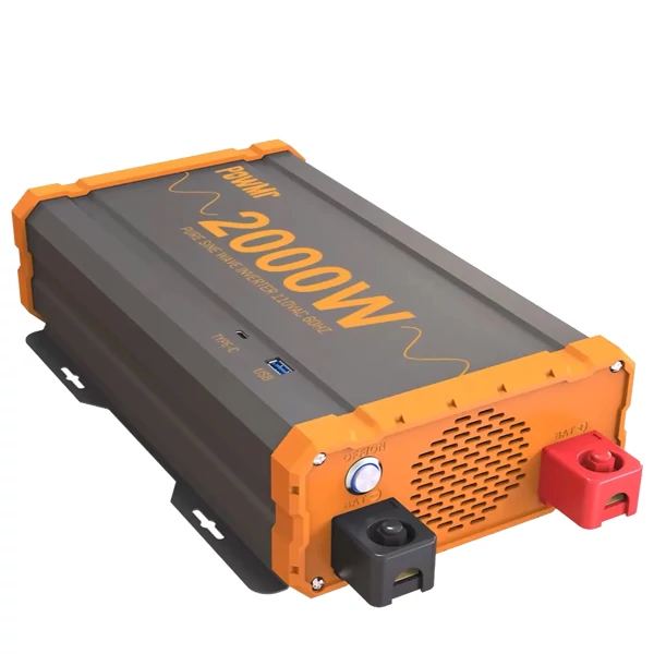 PowMr DC-AC (12V/220V 2000W) Преобразователь (Чистая синусоида) POW-HV2K-12V