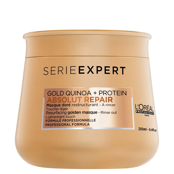 Маска L'Oreal Professionnel Absolut Repair Gold с золотой текстурой для глубокого восстановления волос (250 мл)