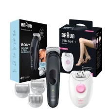 Мультигрумер Braun BG3340 SkinShield Black + Эпилятор Braun Silk-epil 1 SE 1-170 (1+1)