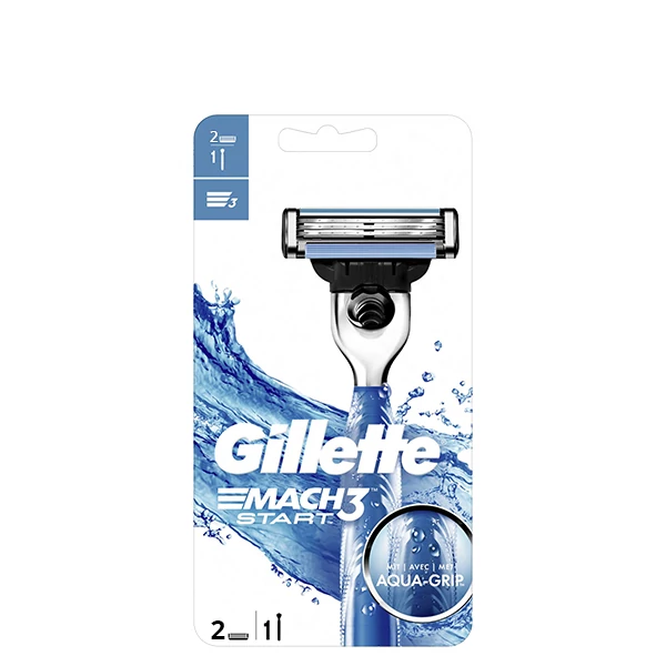 Бритва Gillette Mach3 Start для мужчин (2 сменные кассеты) ЕС