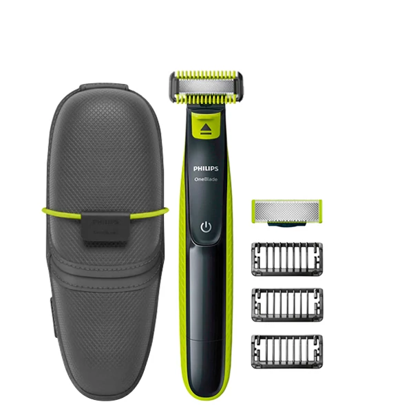 Триммер Philips OneBlade QP2620 Body Kit + Face - 2 насадки + футляр QP100/51 ЕС