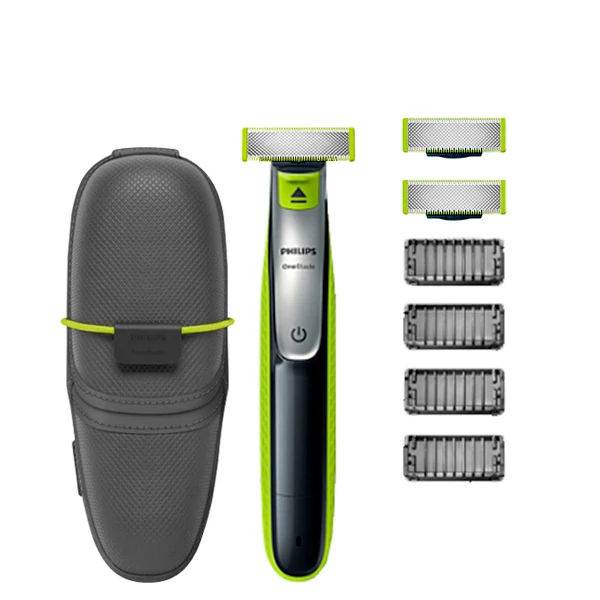 Триммер Philips OneBlade QP2530 - 3 насадки + футляр QP100/51 ЕС