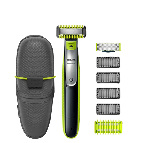 Триммер Philips OneBlade QP2630 Body Kit + Face - 2 насадки + футляр QP100/51