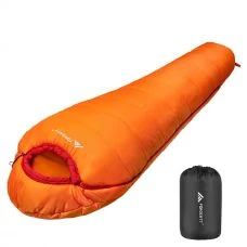 Спальный мешок Forceatt B08P7GS73R (-10 °C до 20 °C) Orange Кокон ЕС
