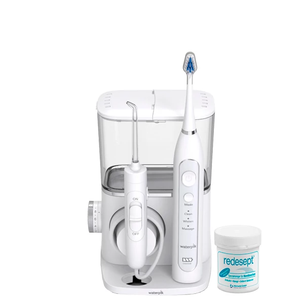 Зубной центр Waterpik CC-01CD010-1 Complete Care 9.0 White+средство для чистки ирригатора 150 г ЕС