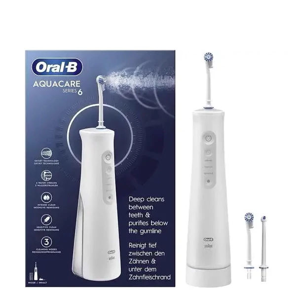 Ирригатор Oral-B AquaCare 6 MDH20.036.3 Pro-Expert White (3 нас.) ЕС