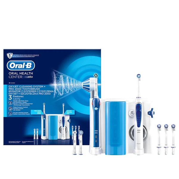 Зубной центр Oral-B OC501.535.2 PRO 2000 + Oxyjet Hydropump