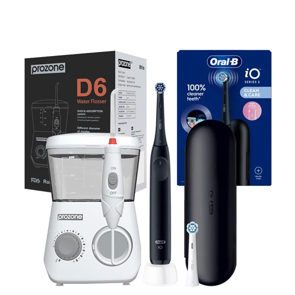 Зубной центр ProZone D6 White + Oral-B iO 2 Travel Case Black