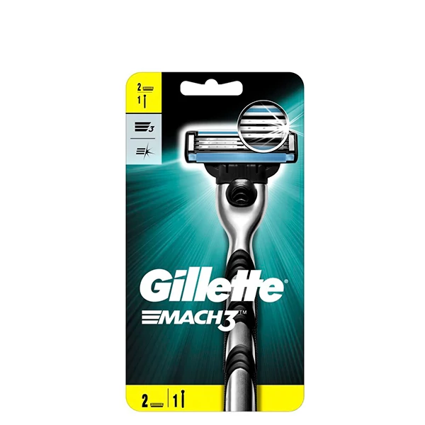 Бритва Gillette Mach3 для мужчин (2 сменные кассеты) ЕС