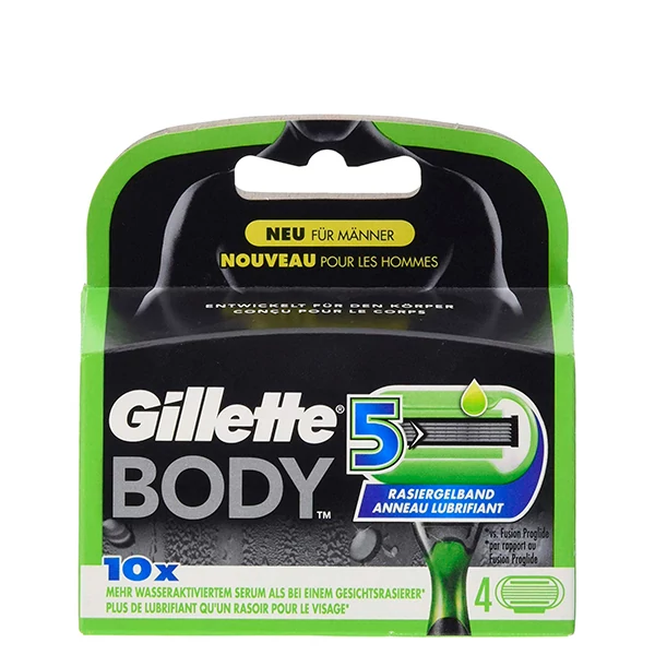 Сменные кассеты (лезвия) Gillette Body 5 (4 шт.) ЕС