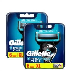 Сменные кассеты (лезвия) Gillette Fusion Proshield Chill (12 шт.)