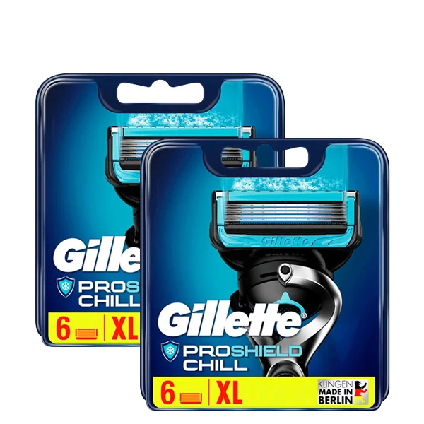 Сменные кассеты (лезвия) Gillette Fusion Proshield Chill (12 шт.)