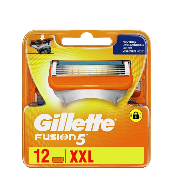Сменные кассеты (лезвия) Gillette Fusion5 12 шт.