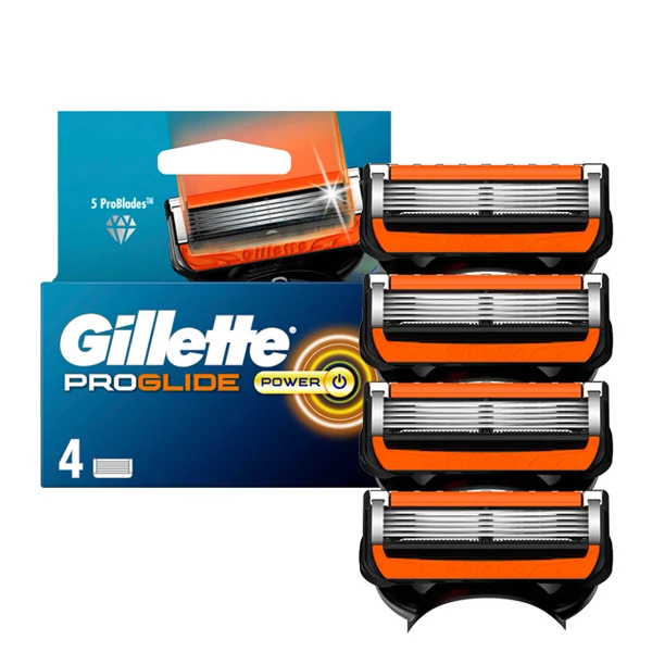 Сменные кассеты (лезвия) Gillette Fusion5 Proglide Power 2021 (4 шт.)