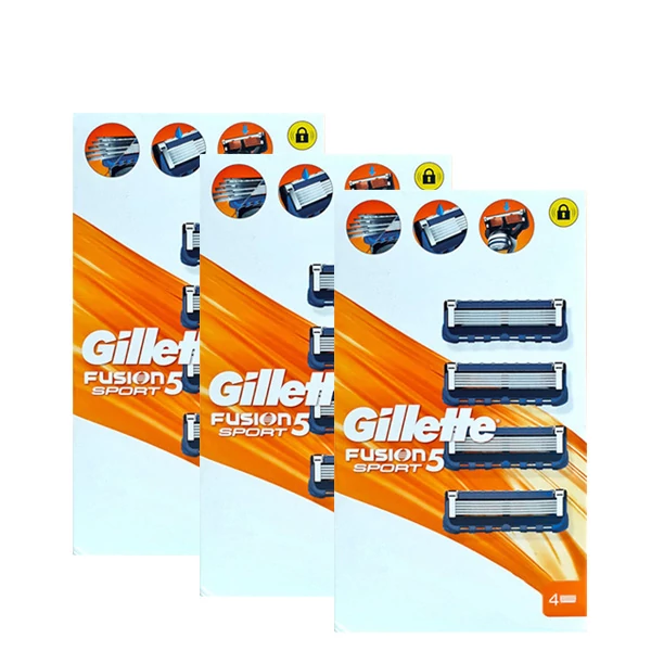 Сменные кассеты (лезвия) Gillette Fusion5 Sport NEW (12 шт.)