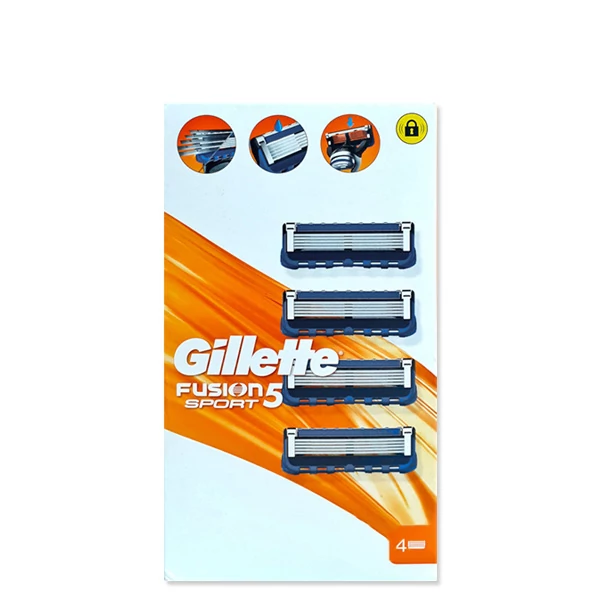Сменные кассеты (лезвия) Gillette Fusion5 Sport NEW (4 шт.)