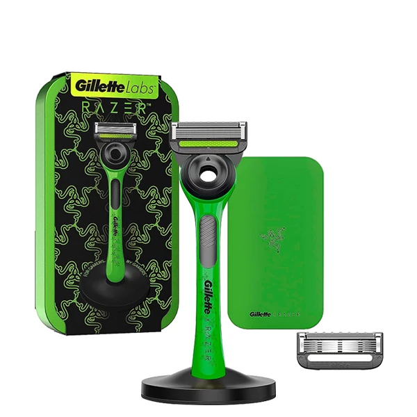 Бритва Gillette Labs Razer Limited Edition (2 сменные кассеты) + футляр ЕС