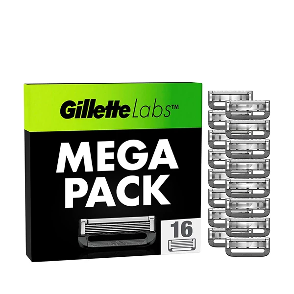 Сменные кассеты (лезвия) Gillette Labs with Exfoliating Bar New (16 шт.) ЕС