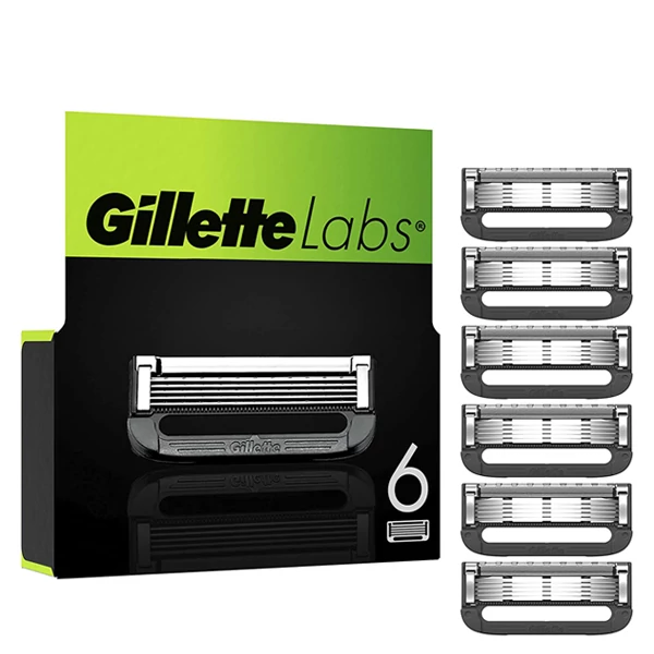 Сменные кассеты (лезвия) Gillette Labs with Exfoliating Bar New (6 шт.) ЕС