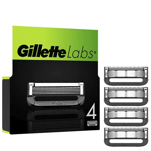 Сменные кассеты (лезвия) Gillette Labs with Exfoliating Bar New (4 шт.) ЕС