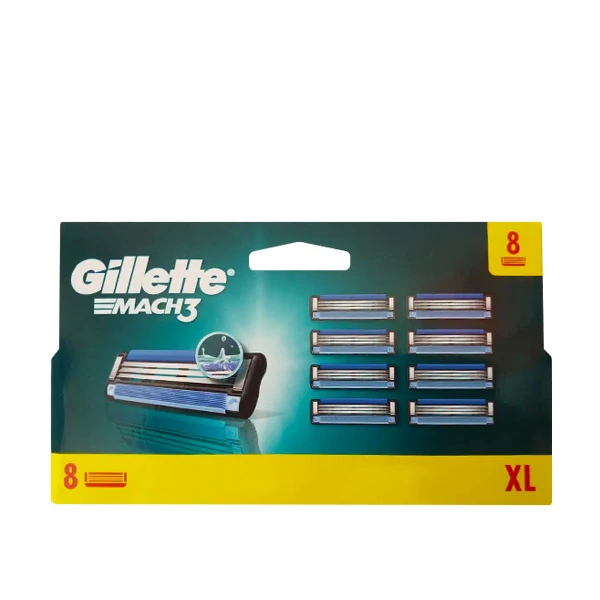 Сменные кассеты (лезвия) Gillette Mach3 New (8 шт.)