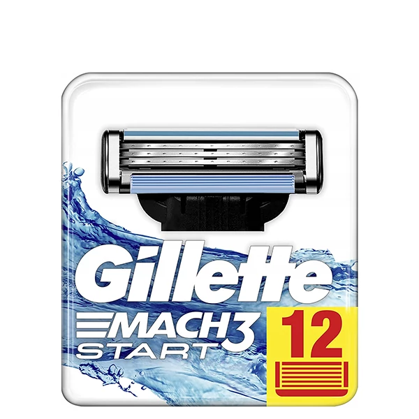 Сменные кассеты (лезвия) Gillette Mach3 Start (12 шт.) ЕС