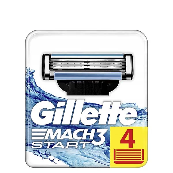 Сменные кассеты (лезвия) Gillette Mach3 Start (4 шт.) ЕС