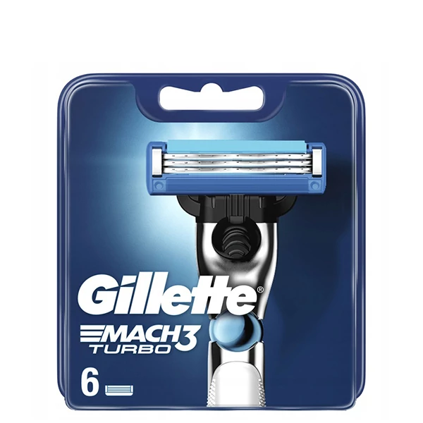 Сменные кассеты (лезвия) Gillette Mach3 Turbo New (6 шт.) 