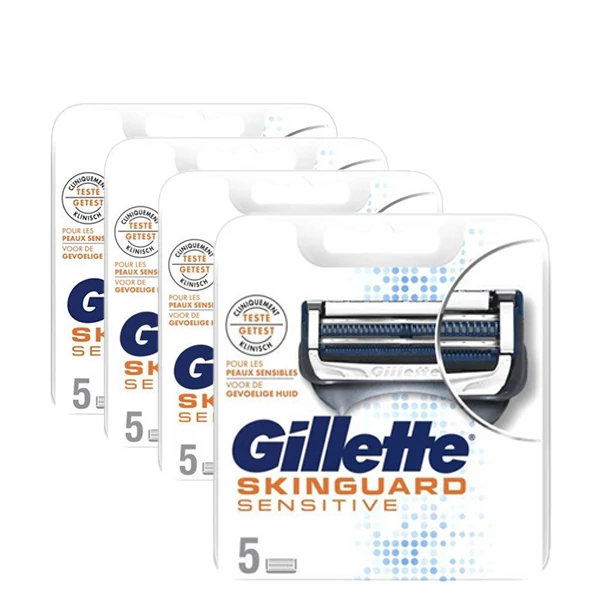 Сменные кассеты (лезвия) Gillette Skinguard Sensitive (20 шт.) ЕС