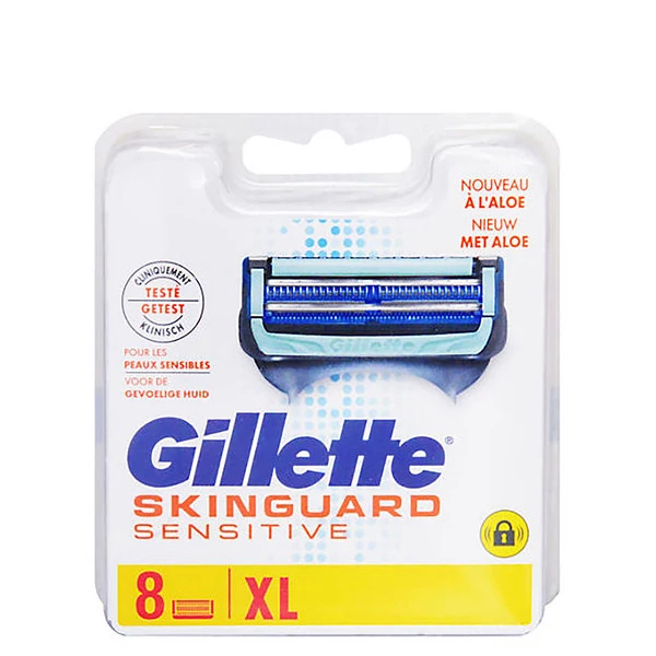 Сменные кассеты (лезвия) Gillette Skinguard Sensitive ALOE VERA (8 шт.)