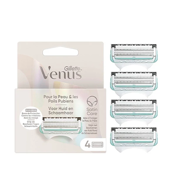 Сменные кассеты (лезвия) Gillette Venus Satin Care (4 шт.)