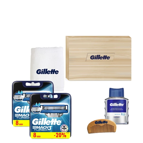 Набор Gillette Сменные кассеты (лезвия) Mach3 Turbo New (16 шт.) Limited Edition ЕС