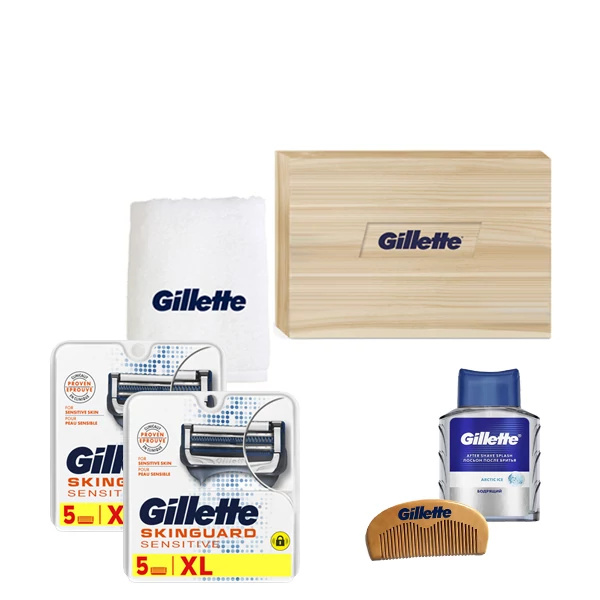Набор Gillette Сменные кассеты (лезвия) Skinguard Sensitive (10 шт.) Limited Edition ЕС