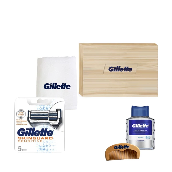 Набор Gillette Сменные кассеты (лезвия) Skinguard Sensitive (5 шт.) Limited Edition ЕС