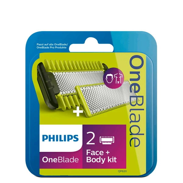 Сменные лезвия Philips OneBlade QP620/50 Face + Body kit