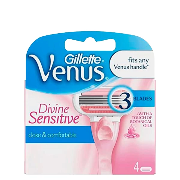 Сменные кассеты (лезвия) Gillette Venus Divine Sensitive 4 шт