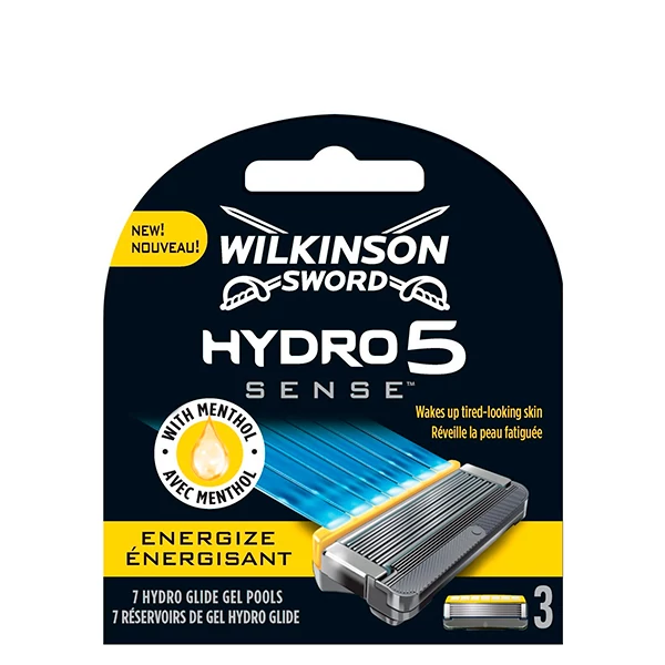 Wilkinson Sword Hydro 5 Sense (Energize) с ментолом (сменные кассеты) 3 шт.