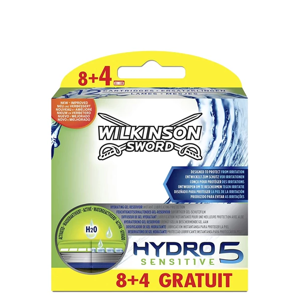 Сменные кассеты (лезвия) Wilkinson Sword Hydro 5 Sensitive 8 + 4 шт.
