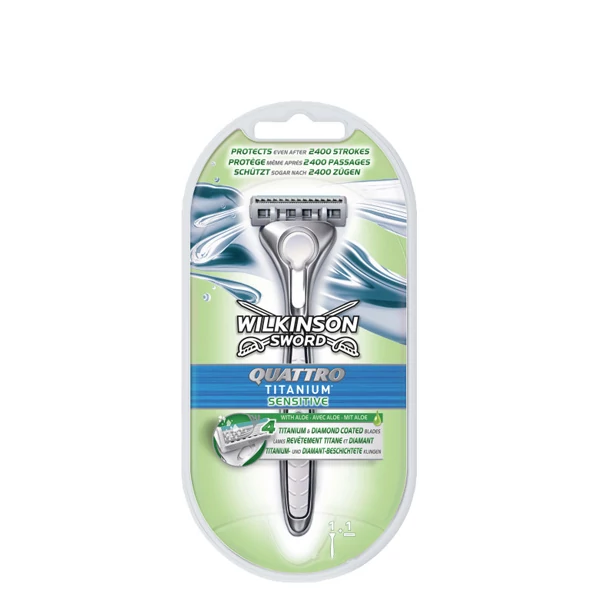 Станок Wilkinson Sword Quattro Titanium Sensitive