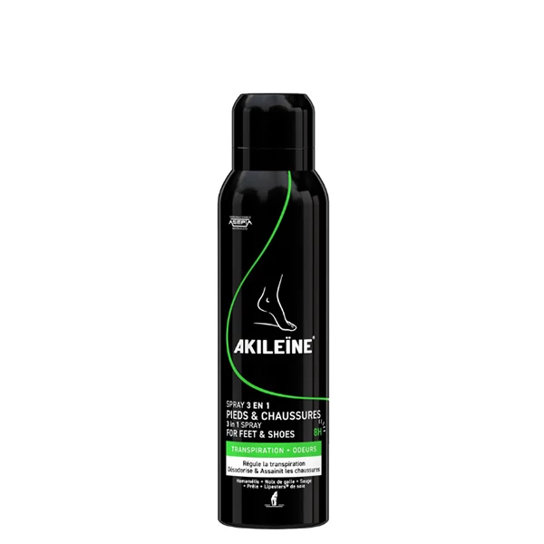 Спрей для стоп и обуви Akileine Black (150 мл.)