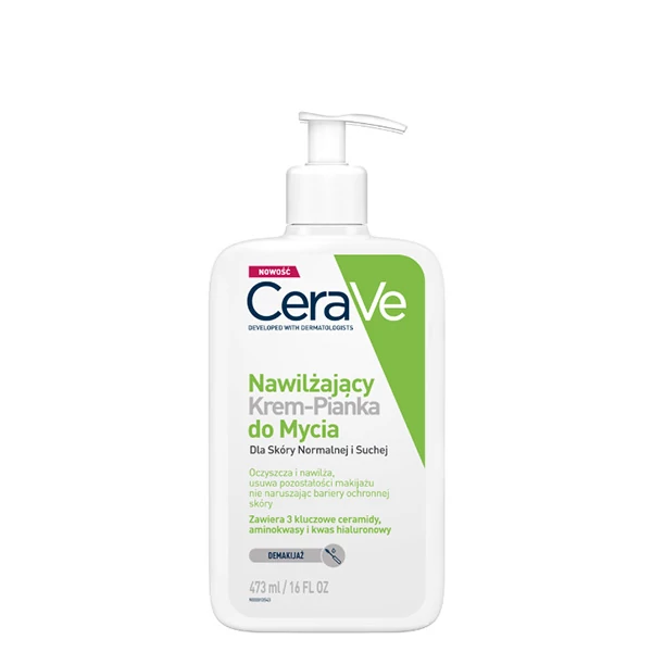 Крем-пенка для очищения лица CeraVe для нормальной и сухой кожи (473 мл.) ЕС