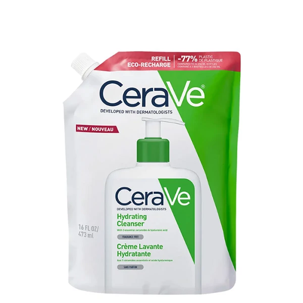 Очищающая увлажняющая эмульсия CeraVe (473 мл.) для нормальной и сухой кожи лица и тела ЕС