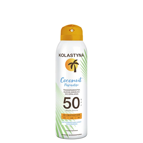 Сухой защитный спрей Kolastyna Coconut Paradise SPF50 (150 мл.) ЕС